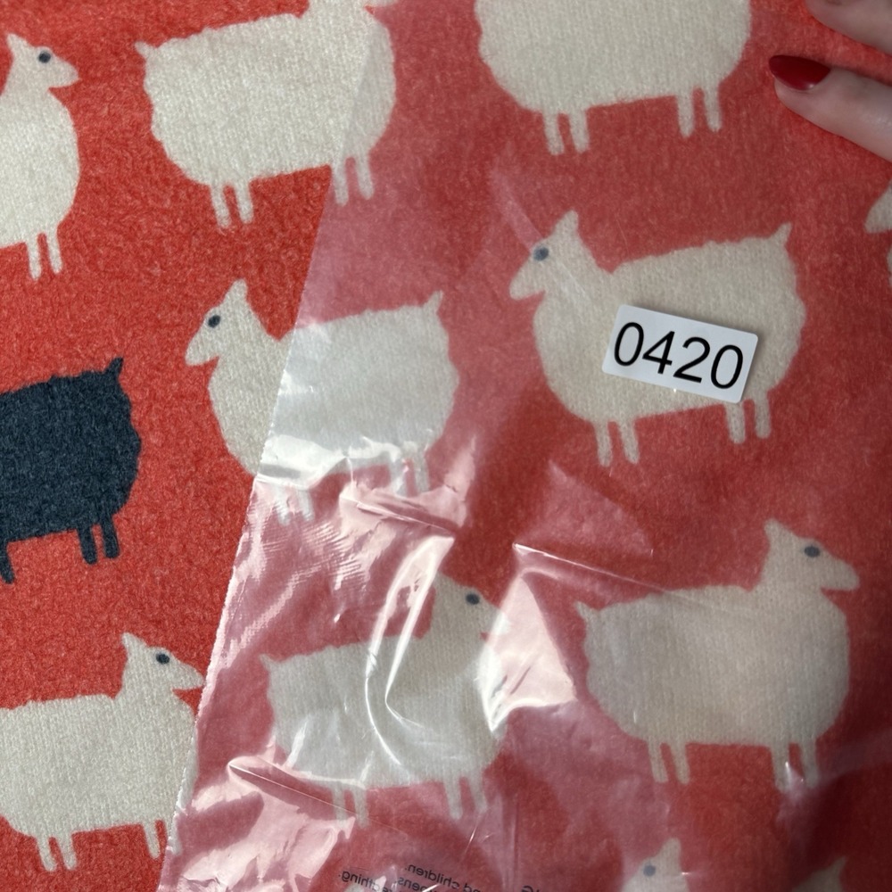 RARE Princess Diana Inspired Red Black Sheep Sweater Size Small 80s Jumper Icon - Picture 14 of 14